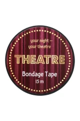 Чёрный бондажный скотч TOYFA Theatre - 15 м.